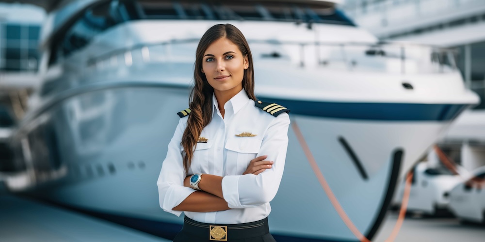 Illustration du métier : Commandant-capitaine dans la navigation intérieure (h/f/x)