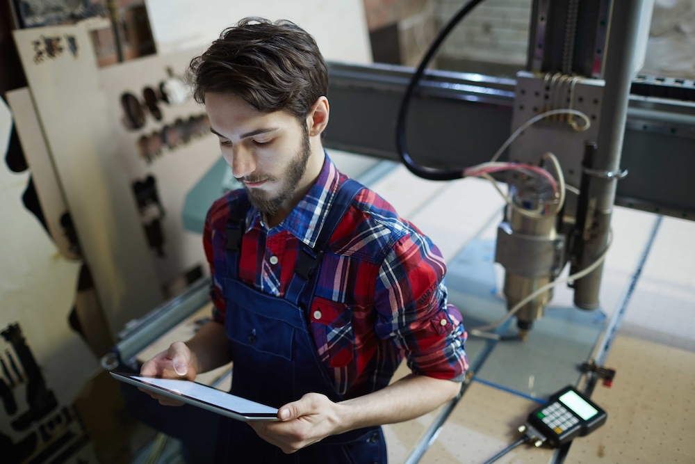 Illustratie van het beroep : Onderhoudstechnicus industriële automatisering