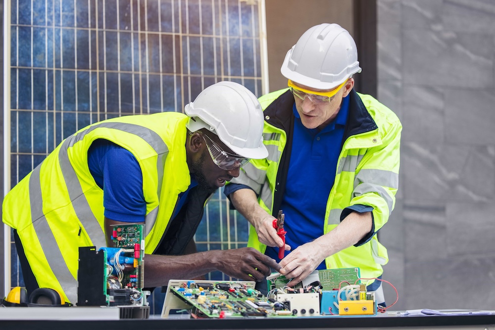 Illustratie van het beroep : Technicus elektronische installaties