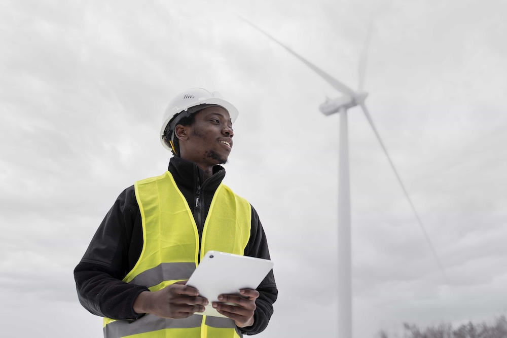 Illustratie van het beroep : Technicus hernieuwbare energietechnieken