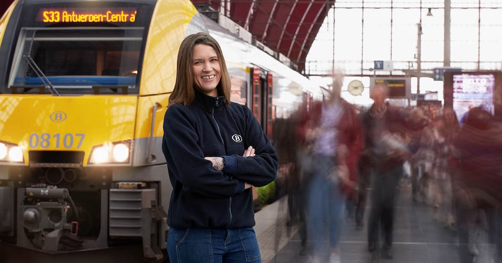 Illustratie van het beroep : Treinbestuurder