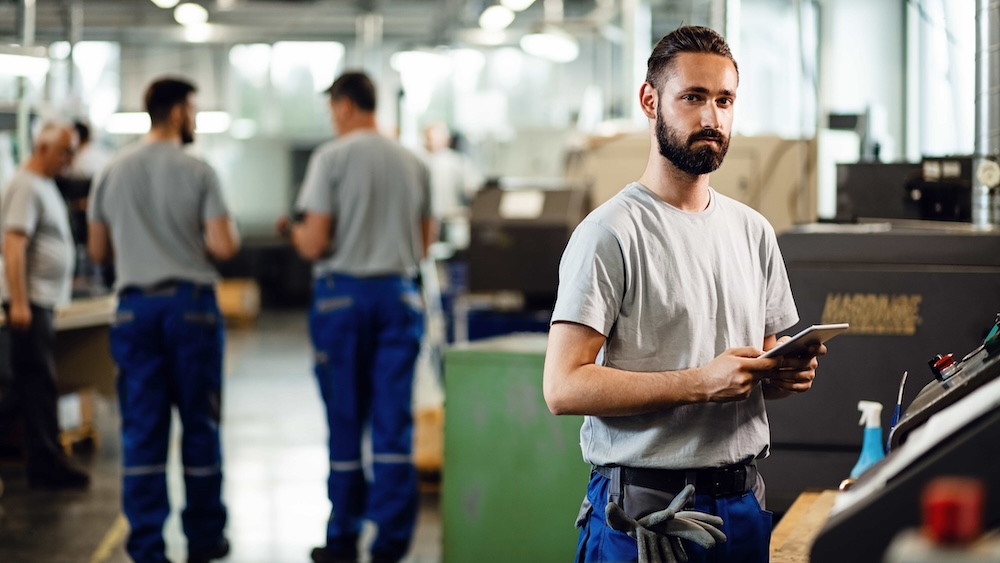 Illustratie van het beroep : Technicus soepele materialen